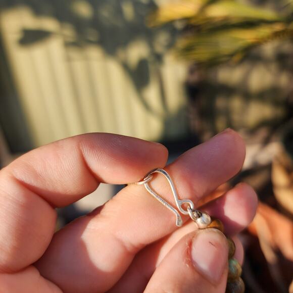 Jay King DTR Mongolian Turquoise Necklace Desert Rose Trading 3 Strand Bead Bib - Picture 10 of 14